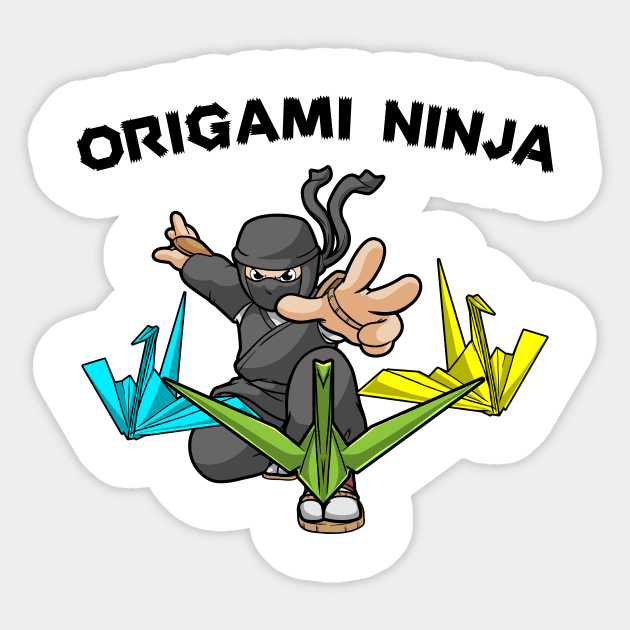 Japan Polygon Art Origami Ninja Sticker by bigD